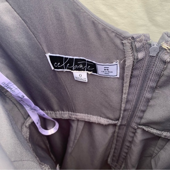 David’s Bridal Celebrate DB Studio Daydream Dress Flutter Sleeve Full Skirt Sz 0 - Picture 6 of 12